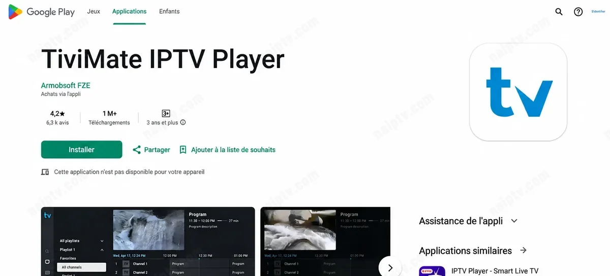 TiviMate — Google Play listing