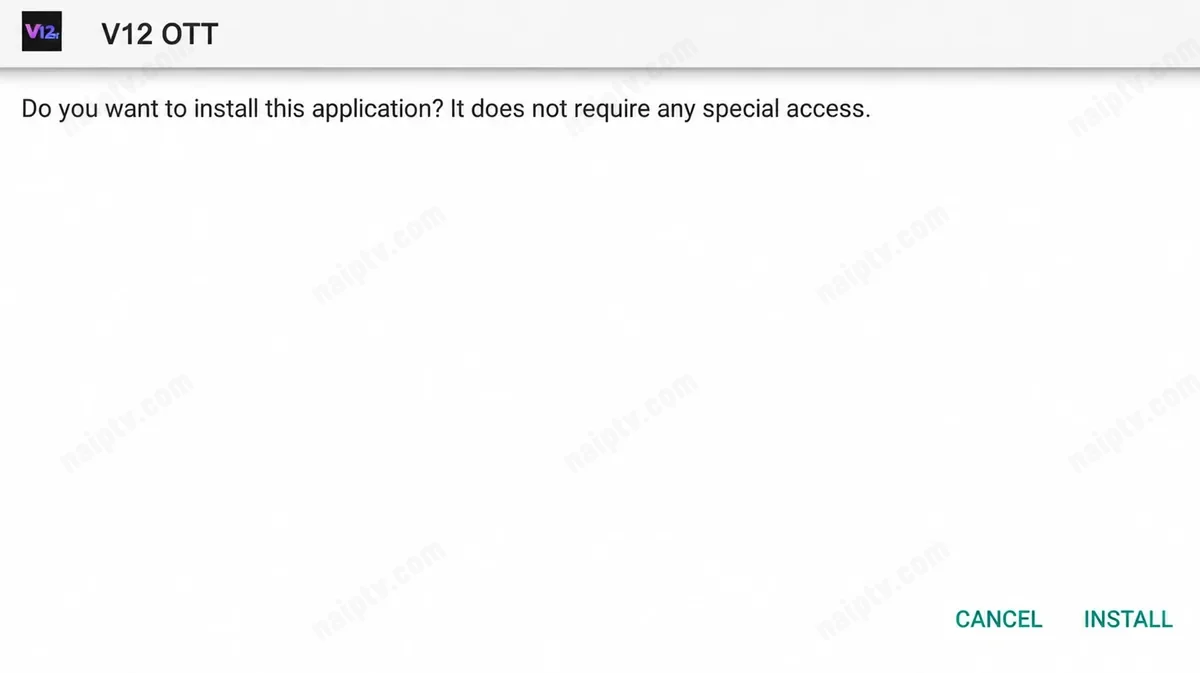 Android installation prompt