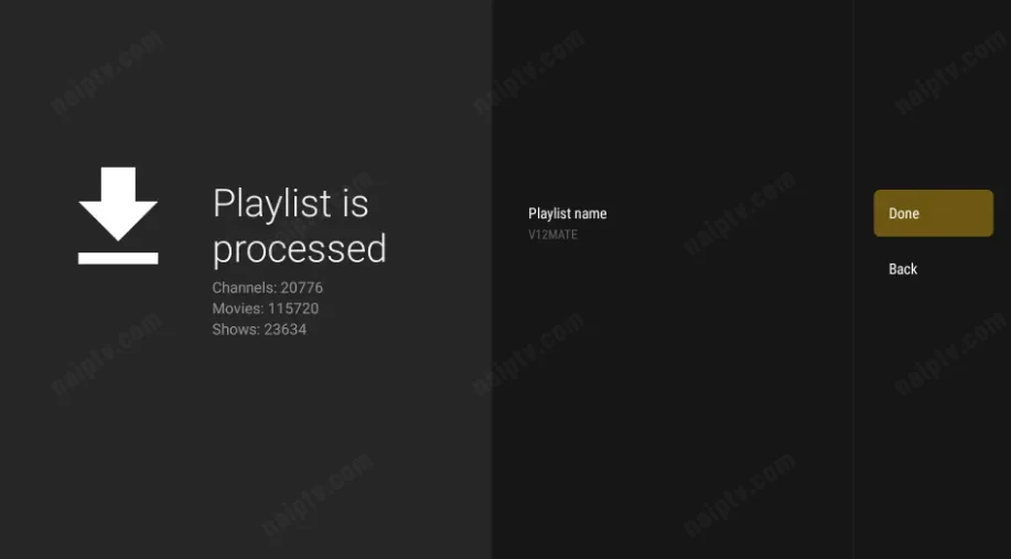 Player app ready — channels loaded