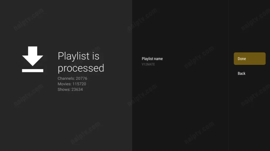 Player app ready — channels loaded